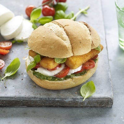 Fischstäbchen Brötchen italienisch