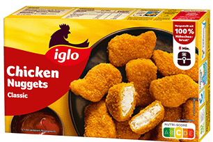 Produktverpackung iglo Chicken Nuggets Classic