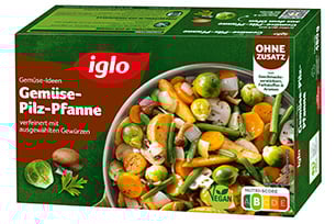 iglo Gemüse-Ideen Gemüse-Pilz-Pfanne