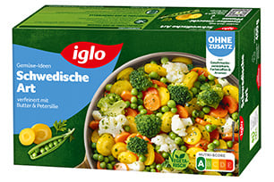 iglo Packshot Gemüse Ideen Schwedische Art