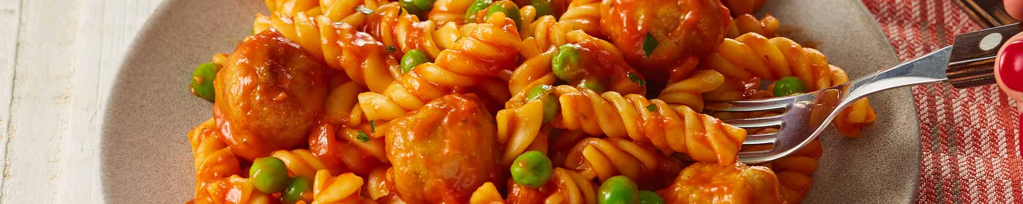 Fleischbällchen Fussili