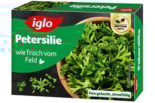 Neue Produktverpackung für die Petersilie