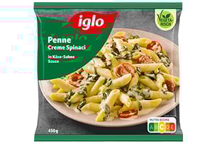 Packshot Penne Spinaci