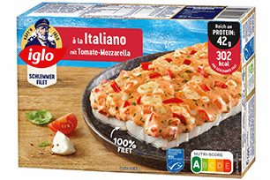 Produktverpackung iglo Schlefi a la italiano Protein