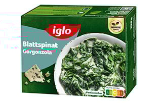 Blattspinat Gorgonzola