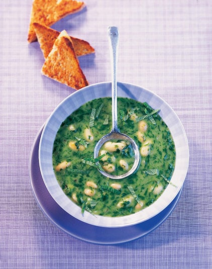 Bohnen Spinat Suppe