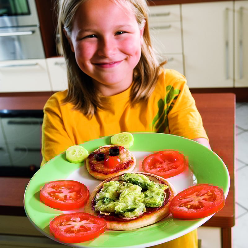 Vegetarische Kinderrezepte: Der Pizza-Teddy