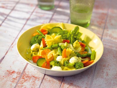 Farfalle mit Gemüsepesto