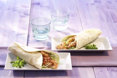 Garnelen-Enchiladas à la Provence