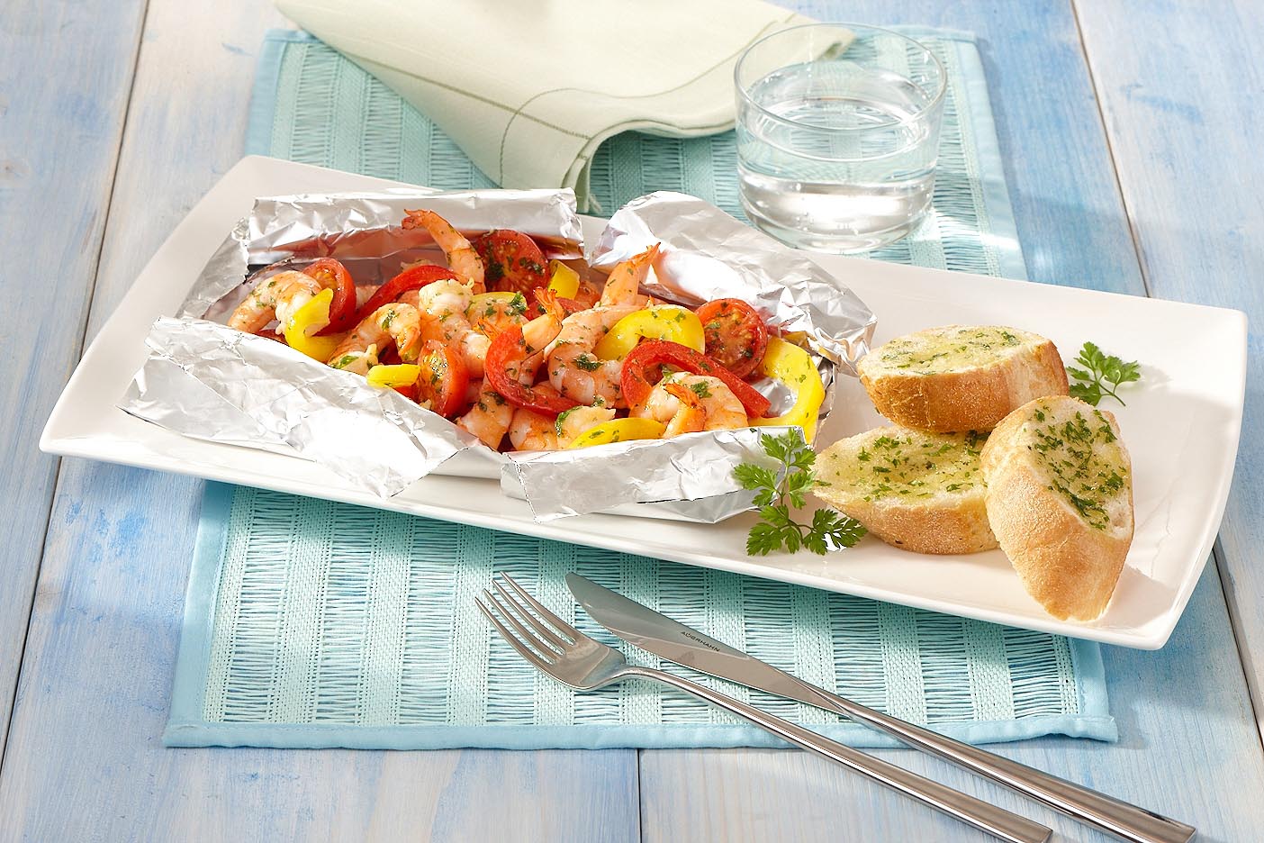 Garnelen mit Gemüse