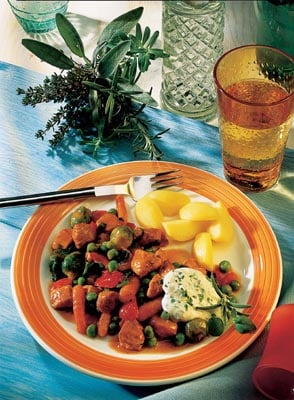 Gemüse Puten Pfanne