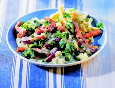 Kassler Gemüsepfanne