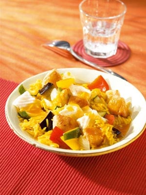 Paella mit Geflügel