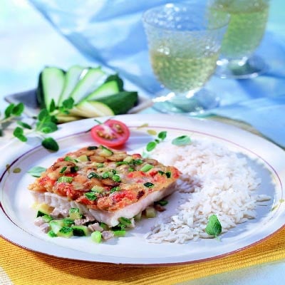 Schlemmerfilet mit Reis