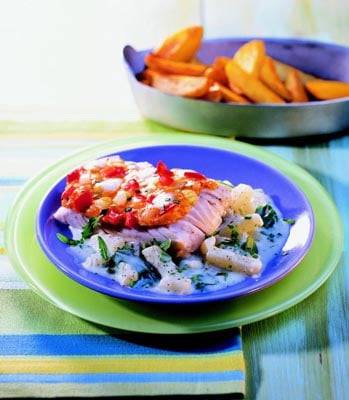 Schlemmerfilet mit Rucola