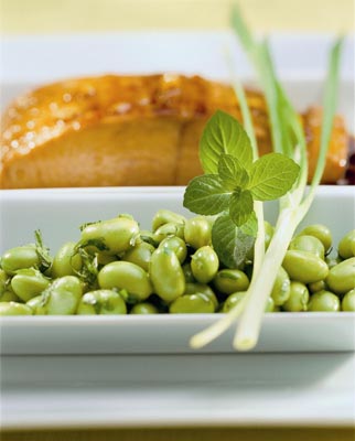 Wildlachs mit Sojabohnen