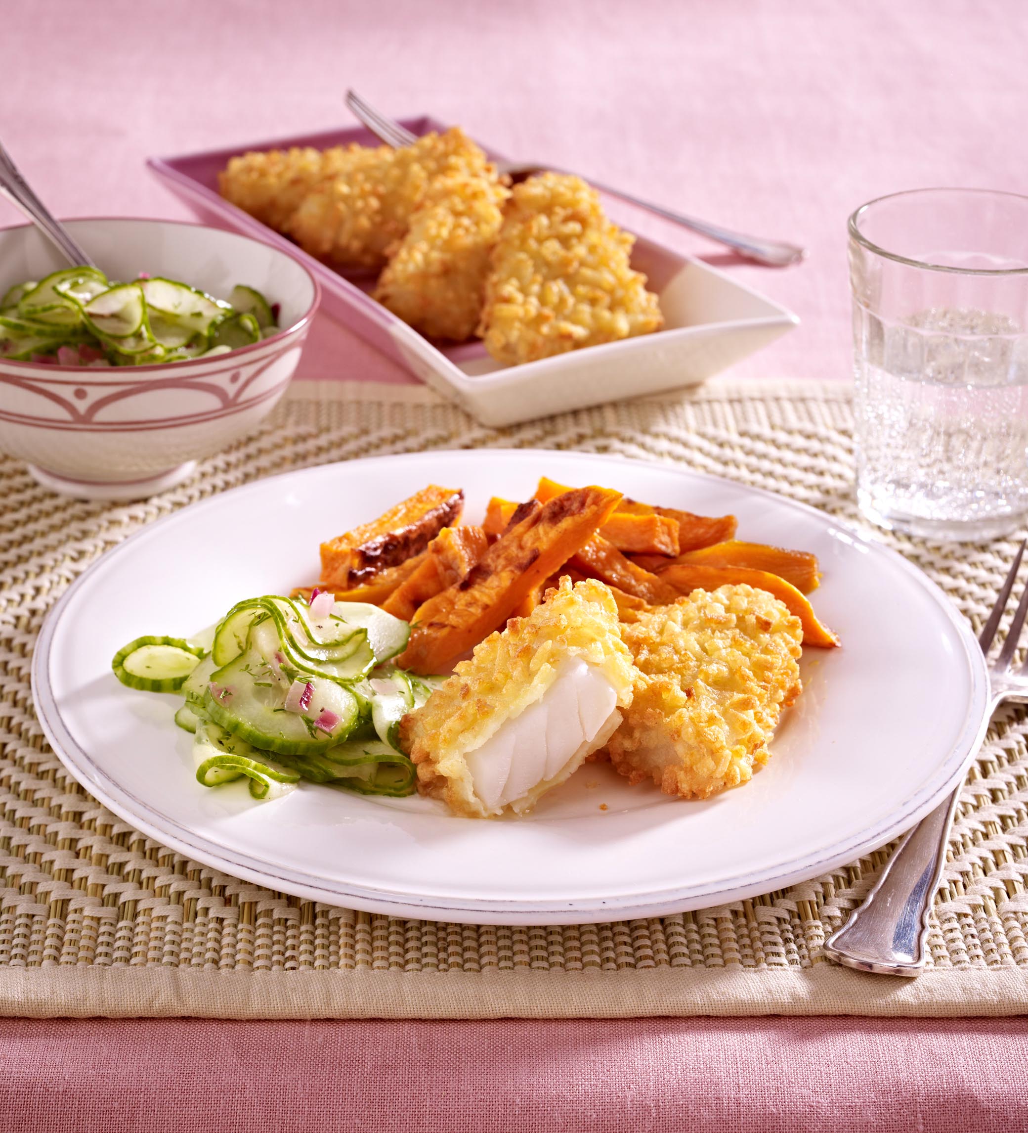 Filegro mit Süßkartoffelsticks