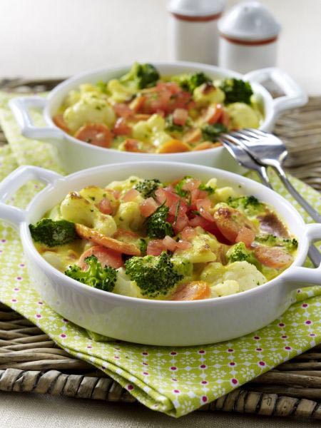 Königsgemüse mit Curryhaube