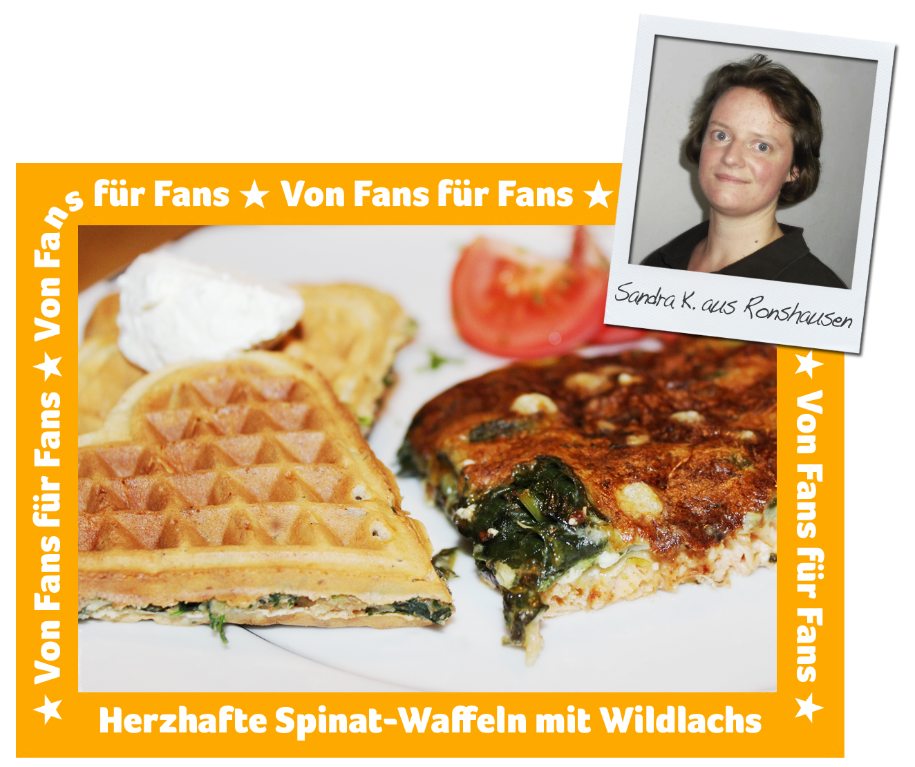 Spinatwaffeln