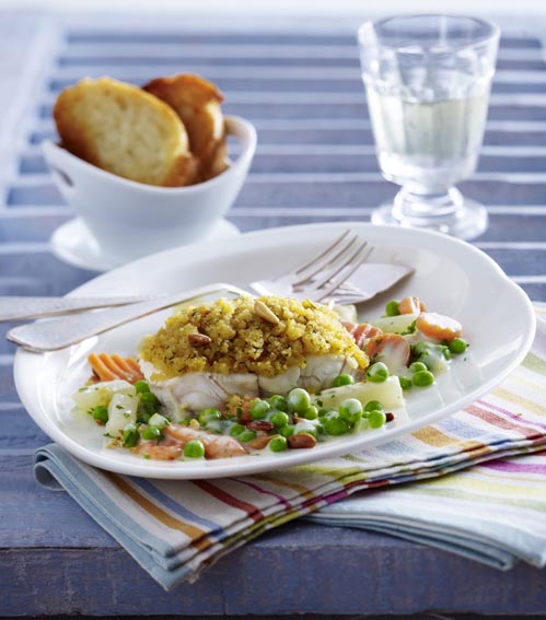 Schlemmerfilet mit Frühlingsgemüse