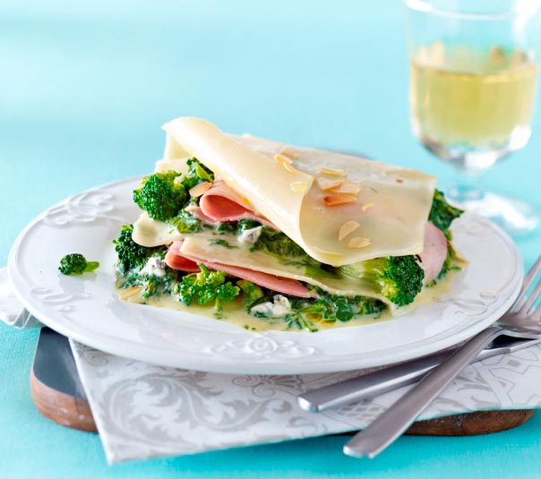 Spinat Schinken Lasagne