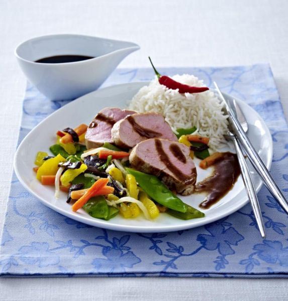 Schweinefilet mit Wokgemüse