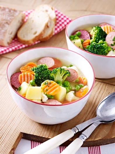 Gemüseeintopf mit Wurst