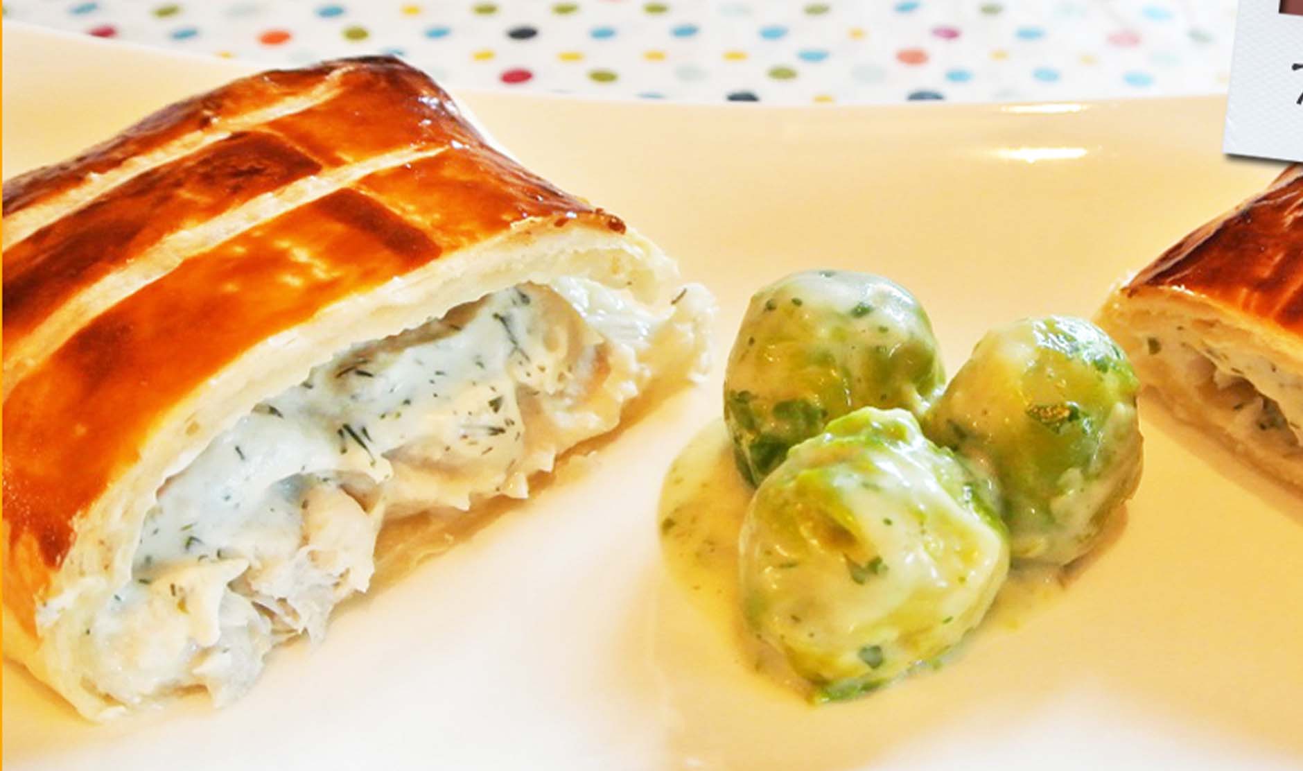 Blätterteigtaschen mit Seelachs und Frischkäse