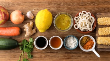 Katsu Udon mit Rösti-Stäbchen Step 1