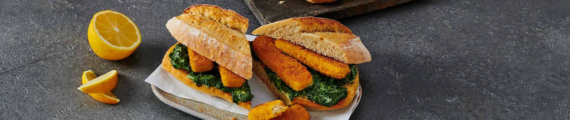 Ciabatta mit Spinat-