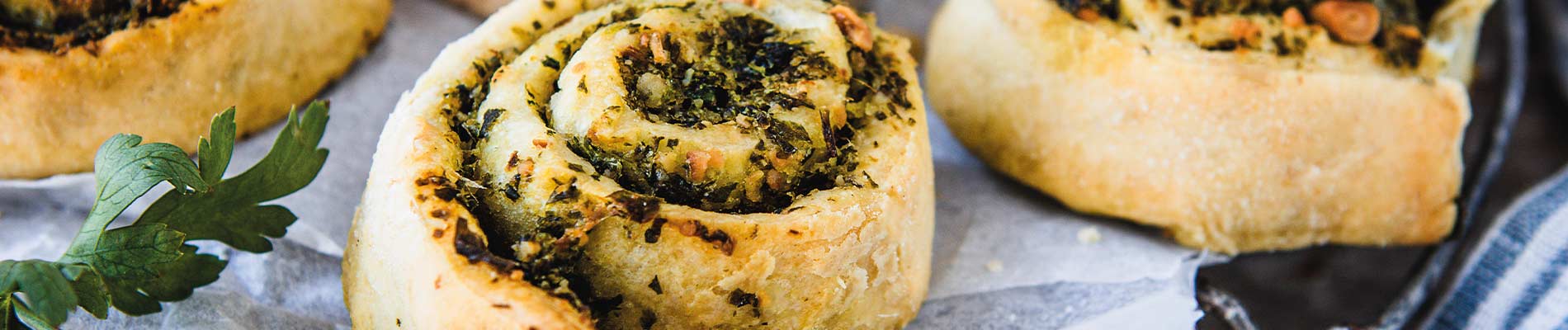 Grünkohl-Pesto-Schnecken