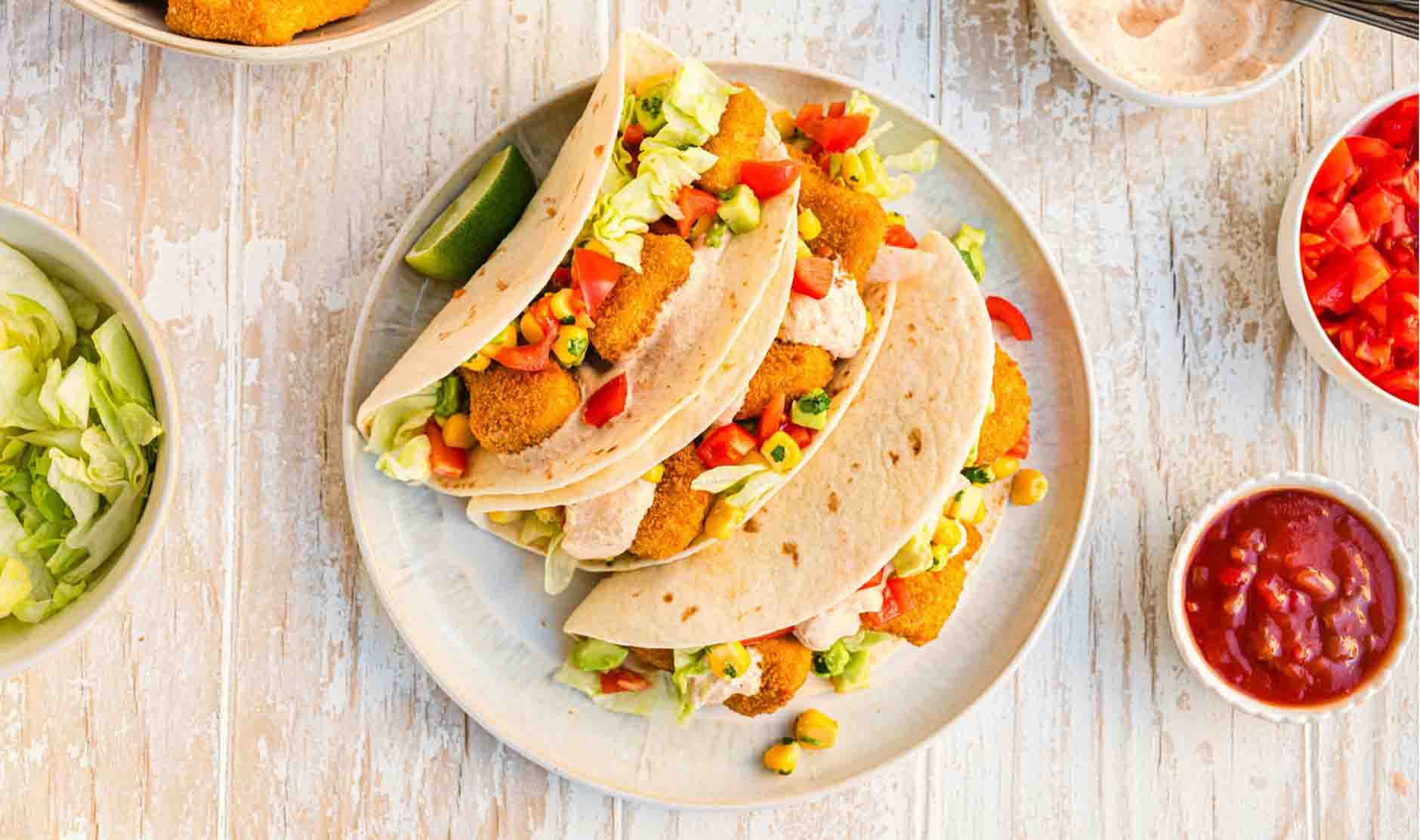 Chicken Nugget Tacos