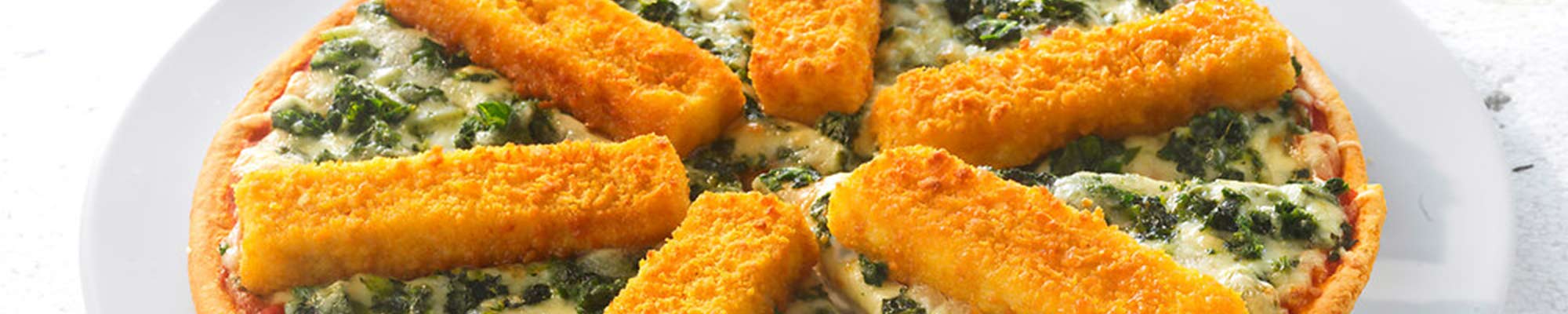 Fischstäbchen-Pizza