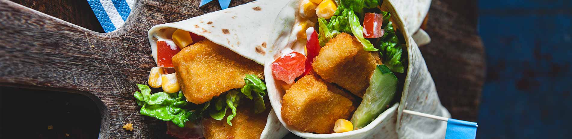 Käpt’n iglos Fischstäbchen-Wrap