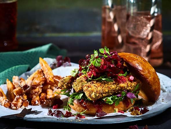 Laugenburger mit BLUBB Sticks