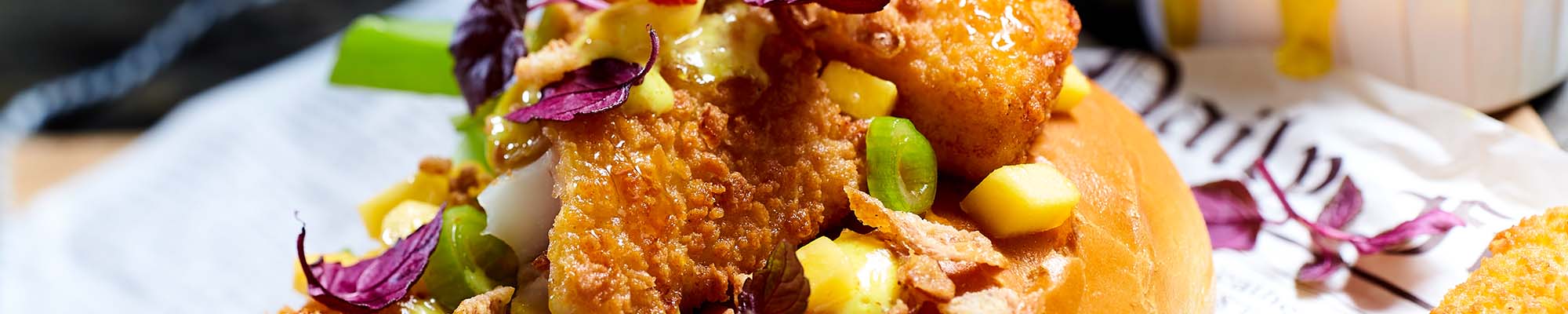 veganer Fisch-Hot-Dog