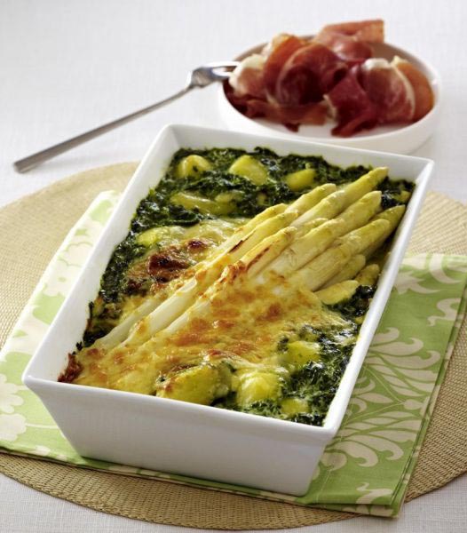 spargel spinat auflauf mit kartoffeln